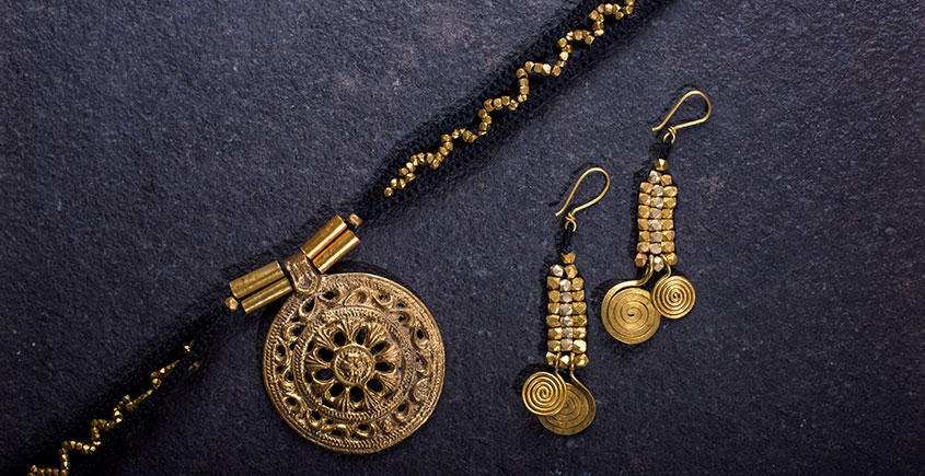 प्रीतम ✤ Brass Jewellery ✤ Necklace with Earring { 33 }